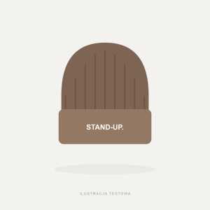 Czapki beanie - ilustracja testowa Czapki beanie standup.pl. Ilustracja poglądowa do testu sklepu.