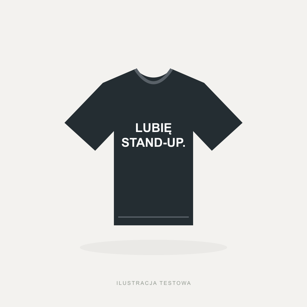 Koszulki standup.pl. Ilustracja poglądowa do testu sklepu.